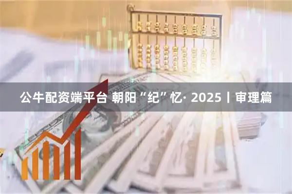 公牛配资端平台 朝阳“纪”忆· 2025丨审理篇