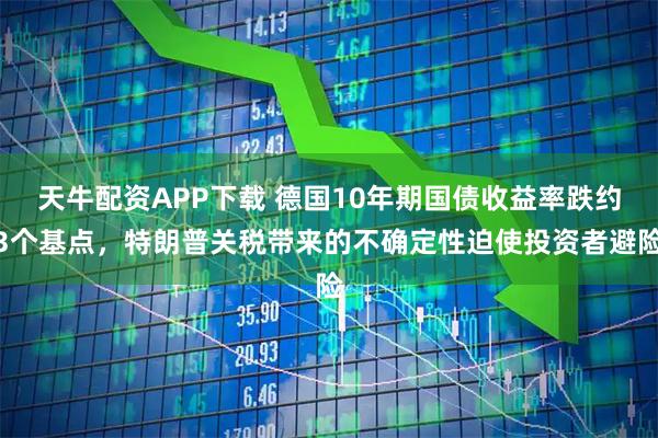 天牛配资APP下载 德国10年期国债收益率跌约3个基点，特朗普关税带来的不确定性迫使投资者避险